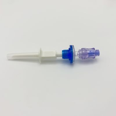 Needleless IV Bag Spike with Filter and Lipid/Alcohol Resistant Valve Port