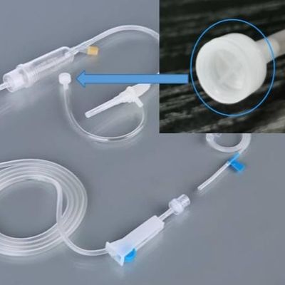 Hydrophobe Glasfasermembran für die medizinische Luftlüftung in IV-Infusionssätzen