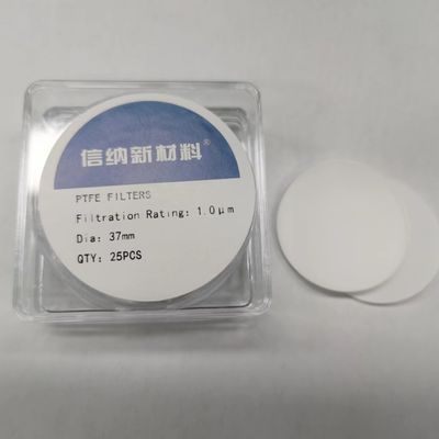 1.0um Hydrophiler PTFE-Membranfilter für die Flüssigkeitsfiltration im Labor