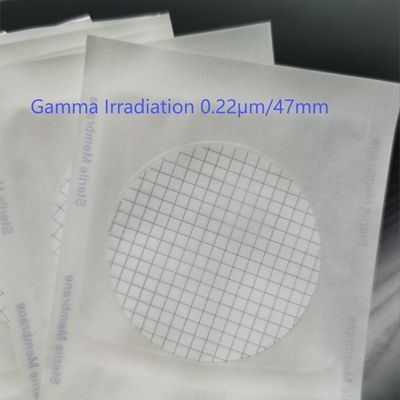 0.22um 47mm Sterile MCE CN-CA Mikroporöse Filtermembran für mikrobielle Grenztests Einzelverpackung